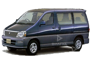 Замена ламп подсветки номера Toyota Regius